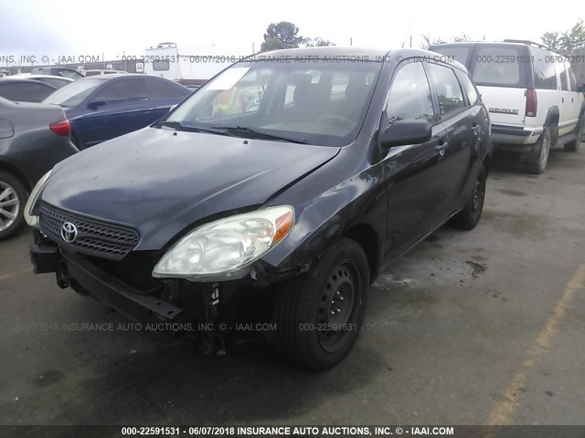 2T1KR32E87C674339 - 2007 TOYOTA COROLLA MATRIX XR BLACK photo 2