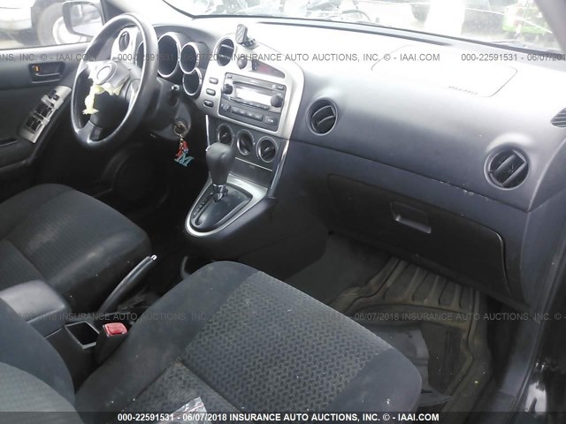 2T1KR32E87C674339 - 2007 TOYOTA COROLLA MATRIX XR BLACK photo 5