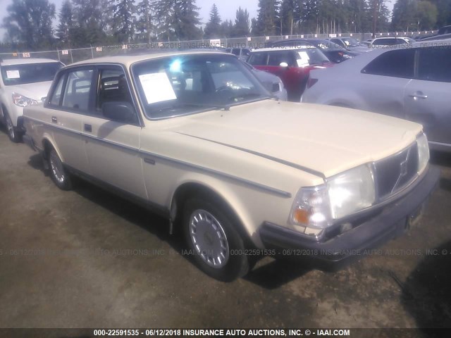 YV1AX8848K1368231 - 1989 VOLVO 244 DL/GL CREAM photo 1