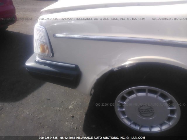 YV1AX8848K1368231 - 1989 VOLVO 244 DL/GL CREAM photo 6