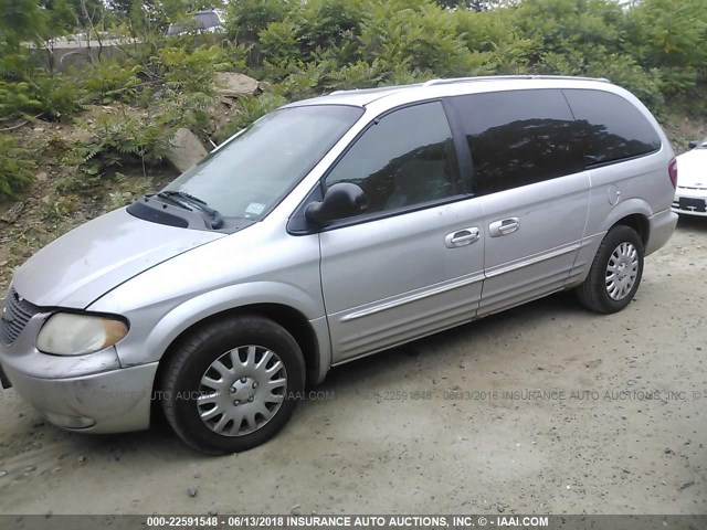 2C8GP64L33R148153 - 2003 CHRYSLER TOWN & COUNTRY LIMITED SILVER photo 2