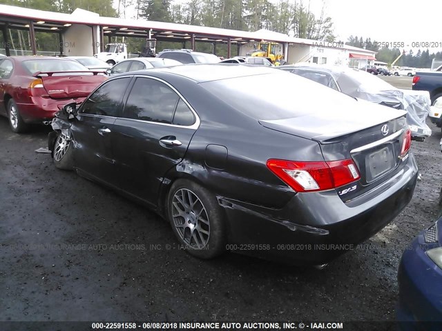 JTHBJ46G172143733 - 2007 LEXUS ES 350 GRAY photo 3