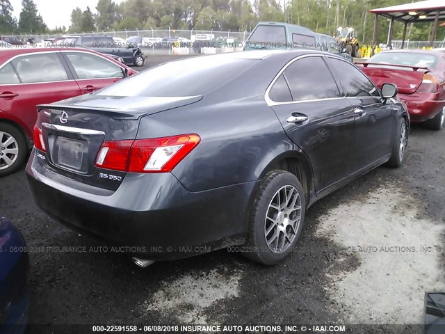 JTHBJ46G172143733 - 2007 LEXUS ES 350 GRAY photo 4