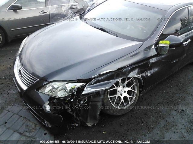 JTHBJ46G172143733 - 2007 LEXUS ES 350 GRAY photo 6