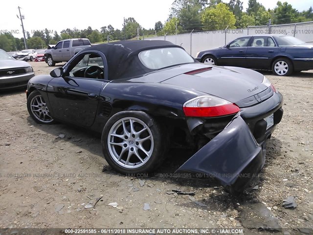 WP0CA298X3S620121 - 2003 PORSCHE BOXSTER BLACK photo 3