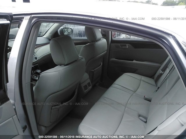 4T1BK3DB0BU438783 - 2011 TOYOTA AVALON LIMITED SILVER photo 8