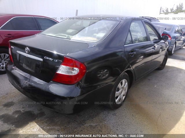 4T1BE32K54U840490 - 2004 TOYOTA CAMRY LE/XLE/SE 黑色 照片 4