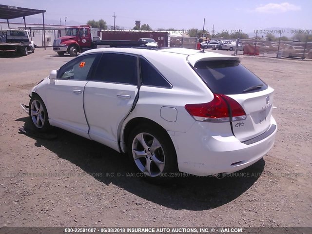 4T3ZK11A59U007033 - 2009 TOYOTA VENZA WHITE photo 3