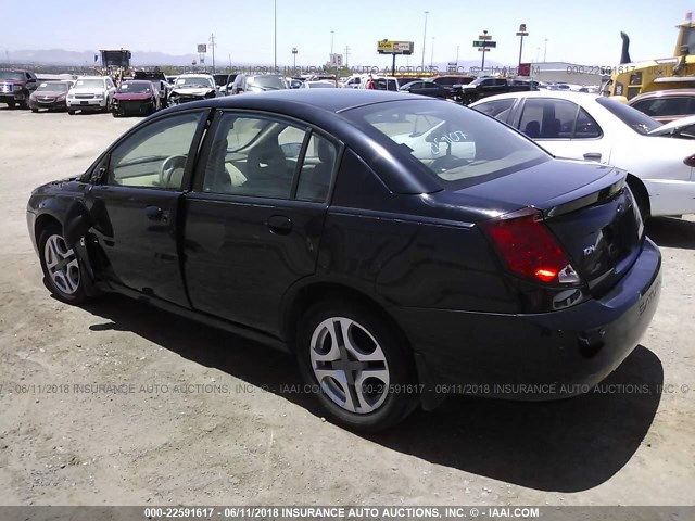 1G8AK52F23Z199494 - 2003 SATURN ION LEVEL 3 BLACK photo 3
