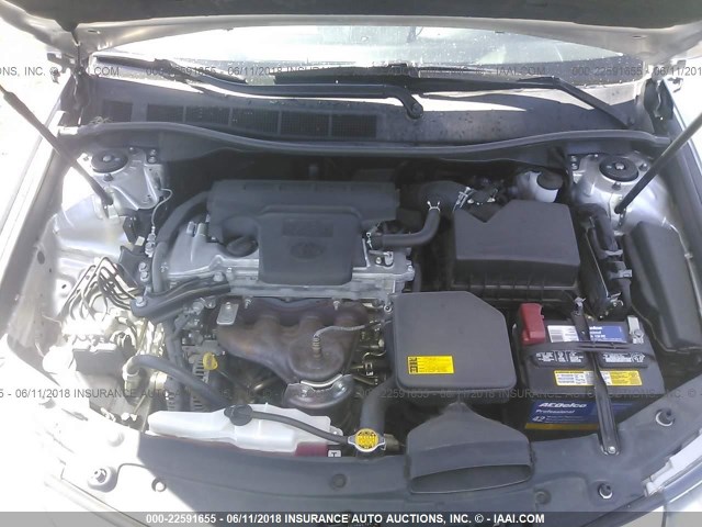 4T1BF1FK7CU094313 - 2012 TOYOTA CAMRY SE/LE/XLE ვერცხლისფერი ფოტო 10
