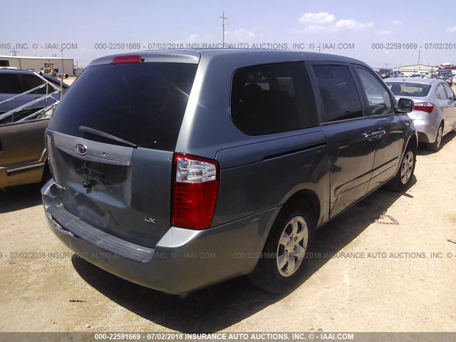 KNDMB233966056571 - 2006 KIA SEDONA EX/LX GRAY photo 4