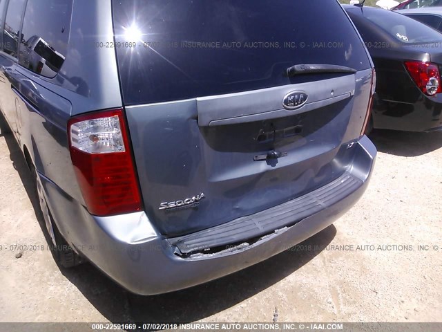 KNDMB233966056571 - 2006 KIA SEDONA EX/LX GRAY photo 6