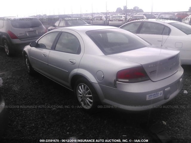 1C3EL46X92N259170 - 2002 CHRYSLER SEBRING LX SILVER photo 3