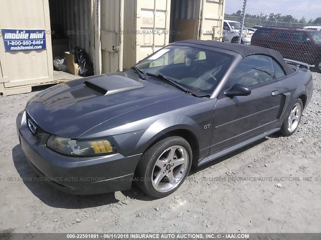 1FAFP45XX3F420214 - 2003 FORD MUSTANG GT GRAY photo 2