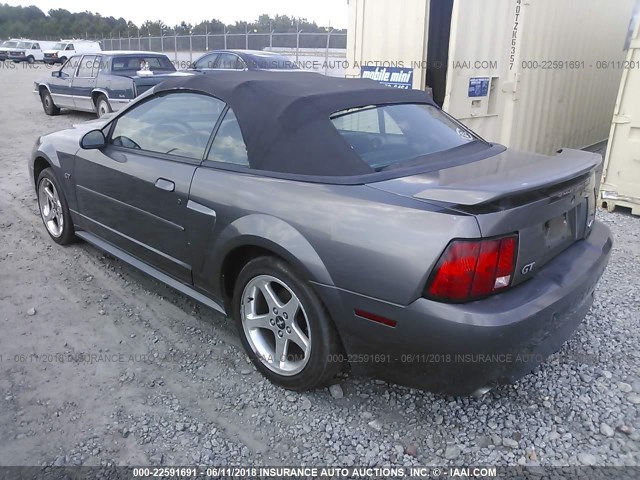 1FAFP45XX3F420214 - 2003 FORD MUSTANG GT GRAY photo 3