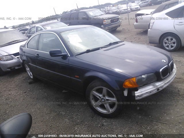 WBABN33481JW50455 - 2001 BMW 325 CI Dark Blue photo 1