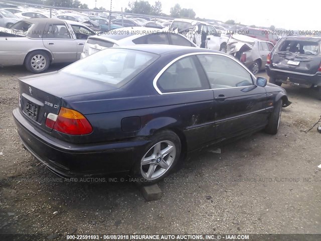 WBABN33481JW50455 - 2001 BMW 325 CI Dark Blue photo 4