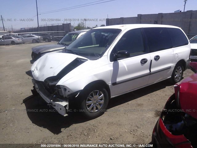 2FMZA504X2BA13467 - 2002 FORD WINDSTAR LX WHITE photo 2