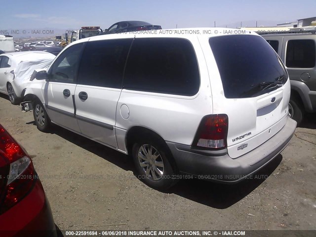 2FMZA504X2BA13467 - 2002 FORD WINDSTAR LX WHITE photo 3