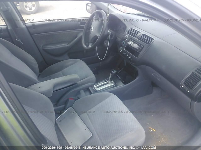 1HGES16365L005024 - 2005 HONDA CIVIC DX VP GRAY photo 5