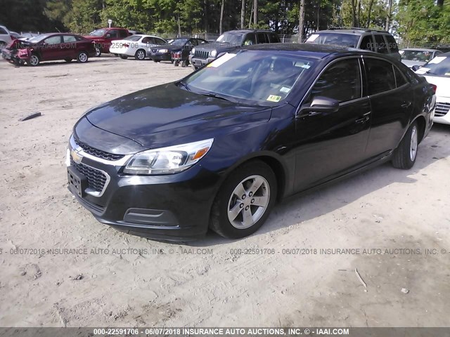 1G11B5SL4FF213762 - 2015 CHEVROLET MALIBU LS BLACK photo 2
