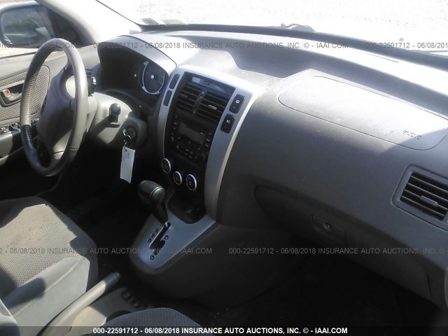 KM8JN72D97U686360 - 2007 HYUNDAI TUCSON SE/LIMITED SILVER photo 5