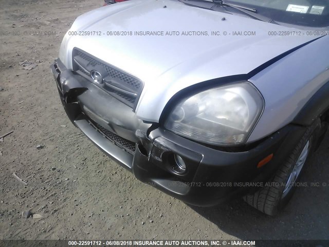 KM8JN72D97U686360 - 2007 HYUNDAI TUCSON SE/LIMITED SILVER photo 6