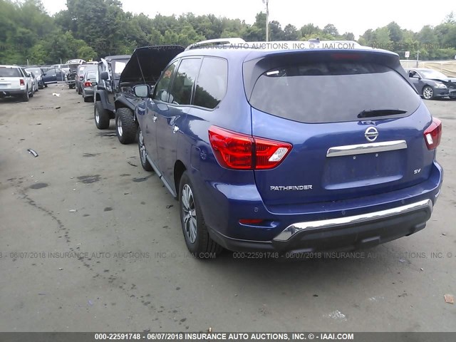 5N1DR2MN6JC606469 - 2018 NISSAN PATHFINDER S/SV/SL/PLATINUM 蓝色 照片 3