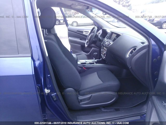 5N1DR2MN6JC606469 - 2018 NISSAN PATHFINDER S/SV/SL/PLATINUM 蓝色 照片 5