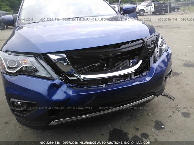 5N1DR2MN6JC606469 - 2018 NISSAN PATHFINDER S/SV/SL/PLATINUM 蓝色 照片 6