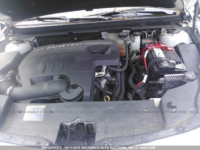 1G1ZG57B59F155198 - 2009 CHEVROLET MALIBU LS WHITE photo 10