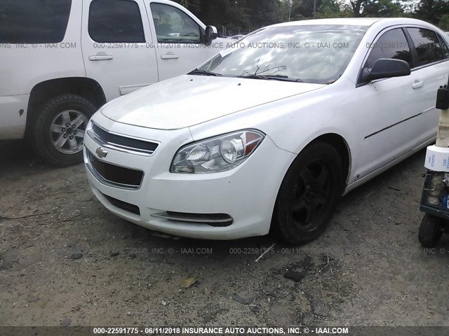 1G1ZG57B59F155198 - 2009 CHEVROLET MALIBU LS WHITE photo 6
