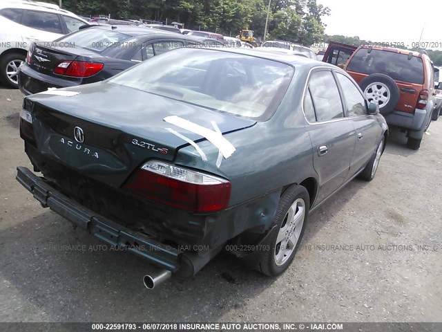 19UUA56892A028967 - 2002 ACURA 3.2TL TYPE-S GREEN photo 4