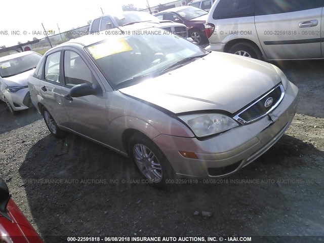1FAHP34N07W159040 - 2007 FORD FOCUS ZX4/S/SE/SES 金色 照片 1