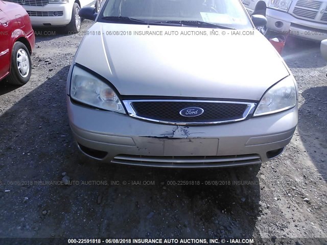 1FAHP34N07W159040 - 2007 FORD FOCUS ZX4/S/SE/SES 金色 照片 6