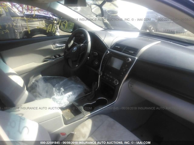 4T4BF1FK8FR508094 - 2015 TOYOTA CAMRY LE/XLE/SE/XSE BLACK photo 5