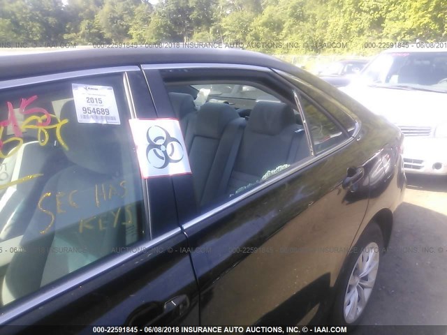 4T4BF1FK8FR508094 - 2015 TOYOTA CAMRY LE/XLE/SE/XSE BLACK photo 6