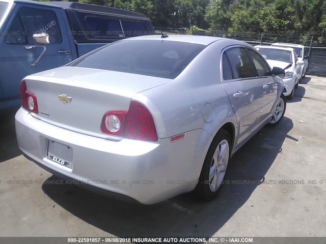1G1ZB5E17BF243281 - 2011 CHEVROLET MALIBU LS 银色 照片 4