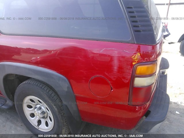 3GNFK16Z92G231288 - 2002 CHEVROLET SUBURBAN K1500 RED photo 6