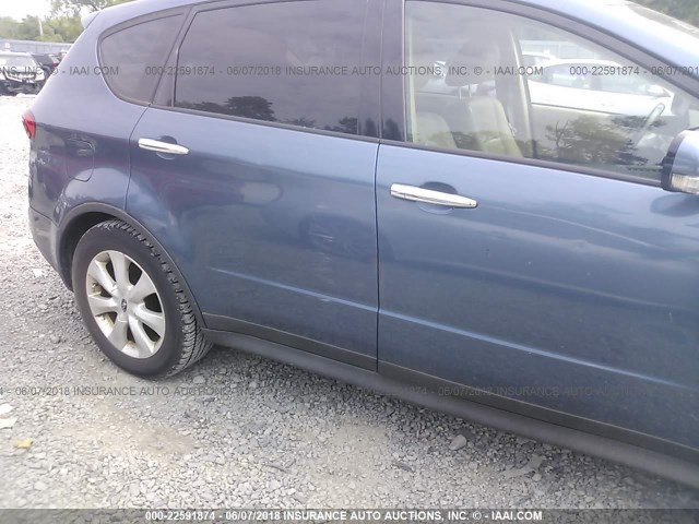 4S4WX86C664405279 - 2006 SUBARU B9 TRIBECA 3.0 H6/3.0 H6 LIMITED BLUE photo 6