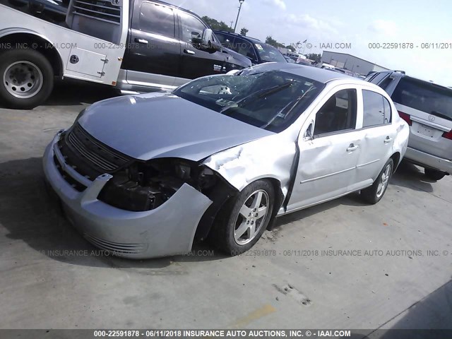 1G1AT58H997284759 - 2009 CHEVROLET COBALT LT SILVER photo 2