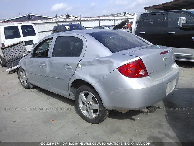 1G1AT58H997284759 - 2009 CHEVROLET COBALT LT SILVER photo 3