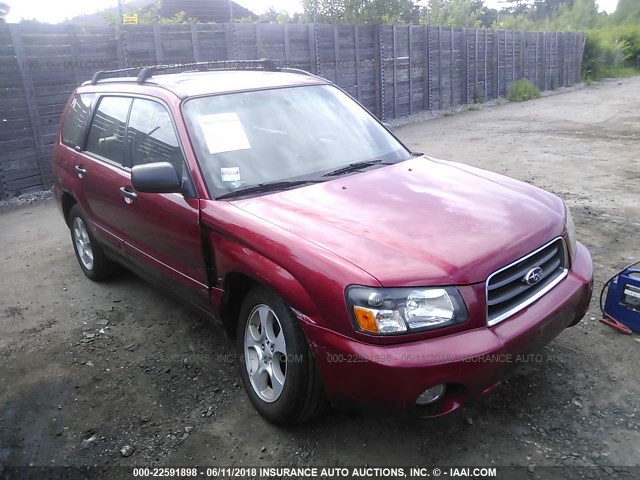 JF1SG65654H726356 - 2004 SUBARU FORESTER 2.5XS RED photo 1