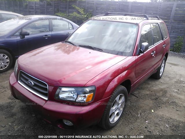 JF1SG65654H726356 - 2004 SUBARU FORESTER 2.5XS Rouge photo 2