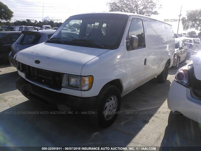 1FTRE1427WHB42172 - 1998 FORD ECONOLINE E150 VAN WHITE photo 2