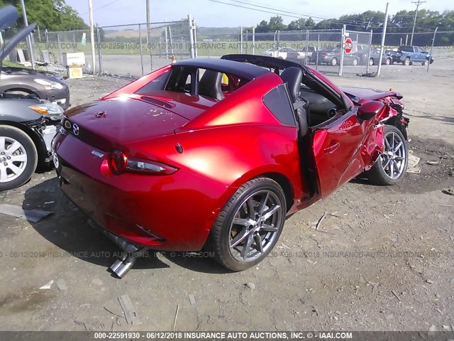 JM1NDAM73H0109703 - 2017 MAZDA MX-5 MIATA GRAND TOURING RED photo 4