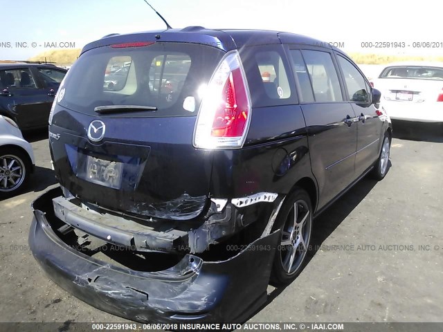 JM1CR29L590344108 - 2009 MAZDA 5 BLUE photo 4