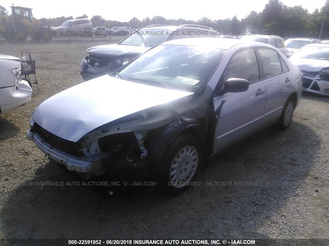 1HGCM56175A177310 - 2005 HONDA ACCORD DX SILVER photo 2