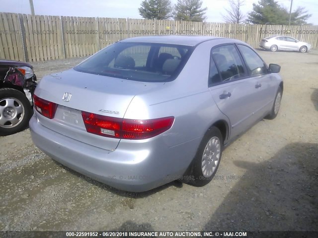 1HGCM56175A177310 - 2005 HONDA ACCORD DX SILVER photo 4