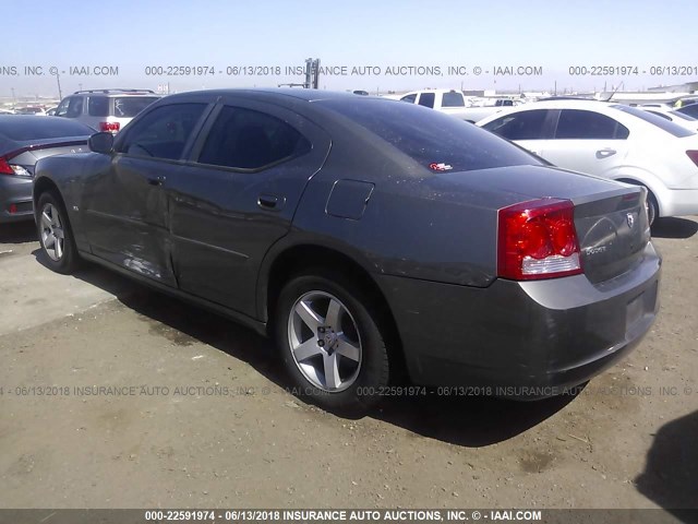 2B3CA3CV1AH166190 - 2010 DODGE CHARGER SXT GRAY photo 3